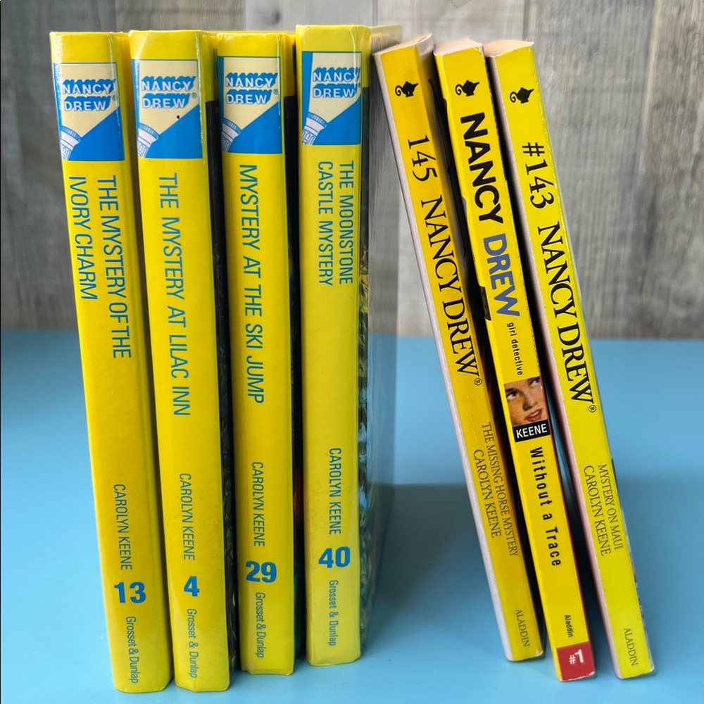 Nancy Drew Bundle 7 Books (4) Hardback (3) Softback